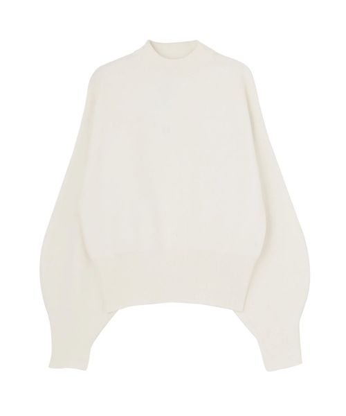 EMODA（エモダ）の「ミニマルパフニット（ニット/セーター・レディース・ホワイト/ブラック/グレー/ピンク・FREE）」の2枚目の写真