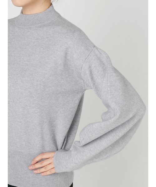 EMODA（エモダ）の「ミニマルパフニット（ニット/セーター・レディース・ホワイト/ブラック/グレー/ピンク・FREE）」の13枚目の写真