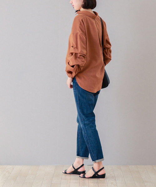 menue（メヌエ）の「3.5cmヒール ゴムストラップ 巻きヒールサンダル（サンダル・レディース・ネイビー/ブラック/スモークピンク/ブラウン系その他/その他/パイソン/ライトグレー/ガンメタ/ラベンダー/ブラック系その他/アッシュグレー/レオパード/その他1/ブラック系その他2/テラコッタ・3L/L/SS/S/LL/M）」の20枚目の写真