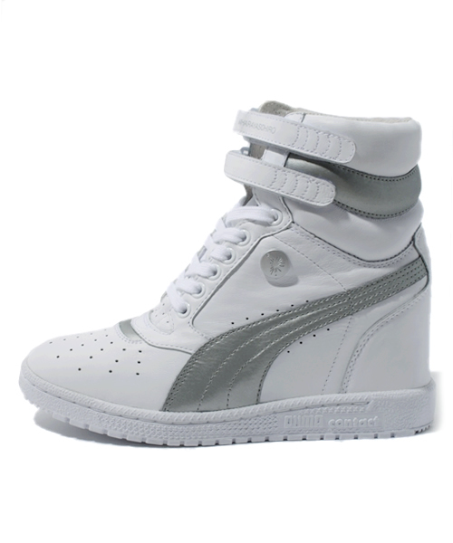 PUMA（プーマ）の「MY-66 (WOMEN) - PUMA by MIHARAYASUHIRO（スニーカー・レディース・ブラック×ホワイト/ホワイト×シルバー/オレンジ・3/4/5/6/7）」の5枚目の写真