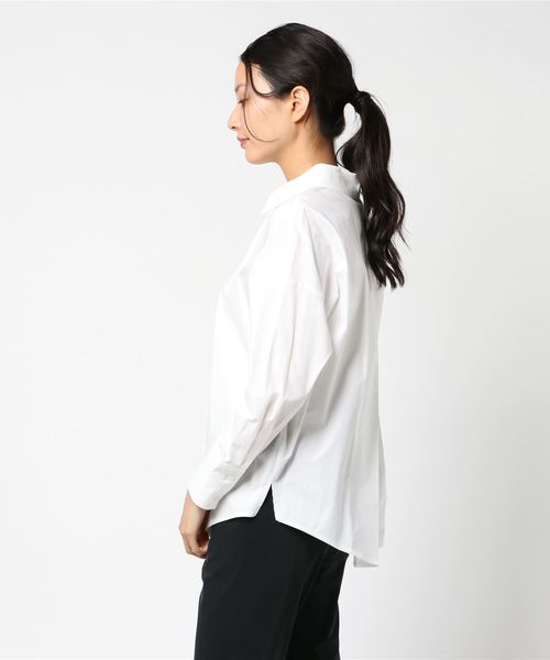 RIVE DROITE（リヴドロワ）の「バックタックシャツ（シャツ/ブラウス・レディース・ホワイト/ブルー・FREE）」の4枚目の写真