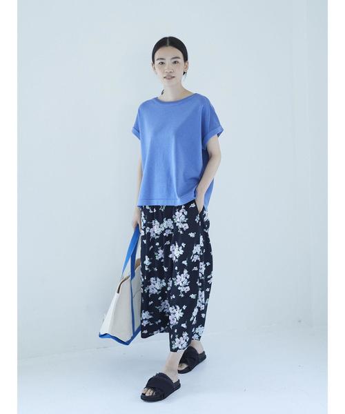 AMERICAN HOLIC（アメリカンホリック）の「・ボートネック編地切り替えプルオーバー（ニット/セーター・レディース・オレンジ/ブルー/オフホワイト/ブラック・FREE）」の10枚目の写真