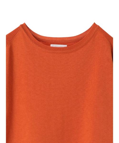 AMERICAN HOLIC（アメリカンホリック）の「・ボートネック編地切り替えプルオーバー（ニット/セーター・レディース・オレンジ/ブルー/オフホワイト/ブラック・FREE）」の13枚目の写真