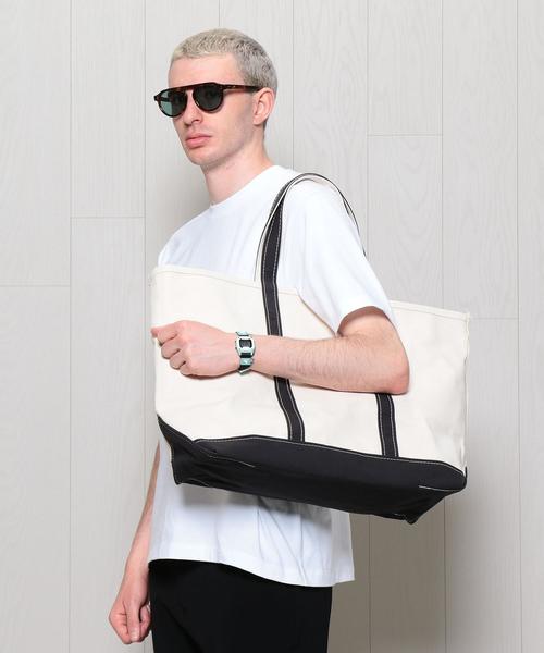 L.L.Bean（エルエルビーン）の「＜L.L.Bean＞TOTE BAG L/バッグ.（トートバッグ・メンズ・ホワイト・FREE）」の10枚目の写真