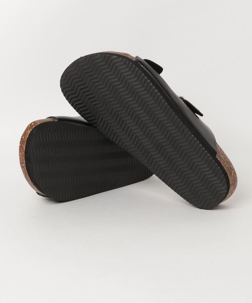 WEGO（ウィゴー）の「WEGO/フェイクレザー2ベルトサンダル（サンダル・メンズ・ブラック/ブラウン・MEDIUM/LARGE）」の6枚目の写真