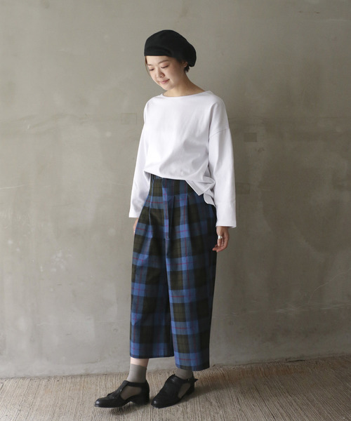 notch.（ノッチ）の「チェックワイドパンツ（その他パンツ・レディース・ブルー・M/L）」の5枚目の写真