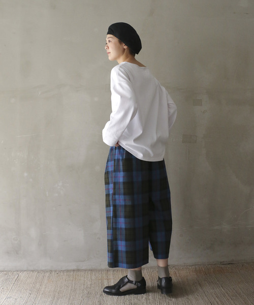 notch.（ノッチ）の「チェックワイドパンツ（その他パンツ・レディース・ブルー・M/L）」の6枚目の写真