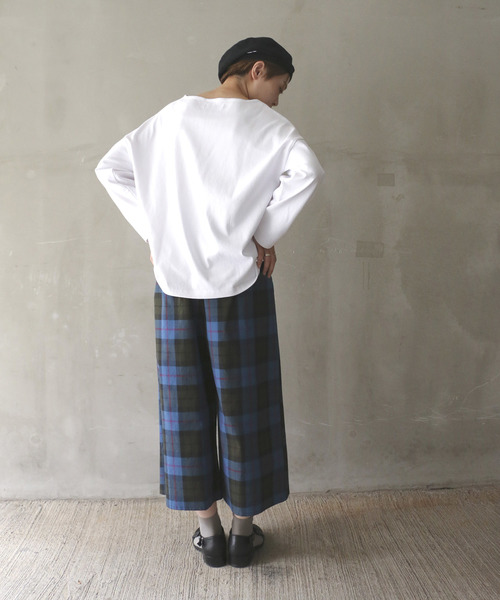 notch.（ノッチ）の「チェックワイドパンツ（その他パンツ・レディース・ブルー・M/L）」の7枚目の写真