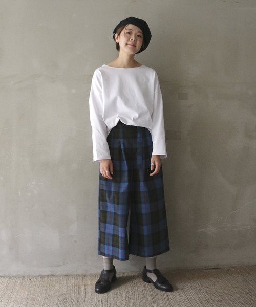 notch.（ノッチ）の「チェックワイドパンツ（その他パンツ・レディース・ブルー・M/L）」の8枚目の写真