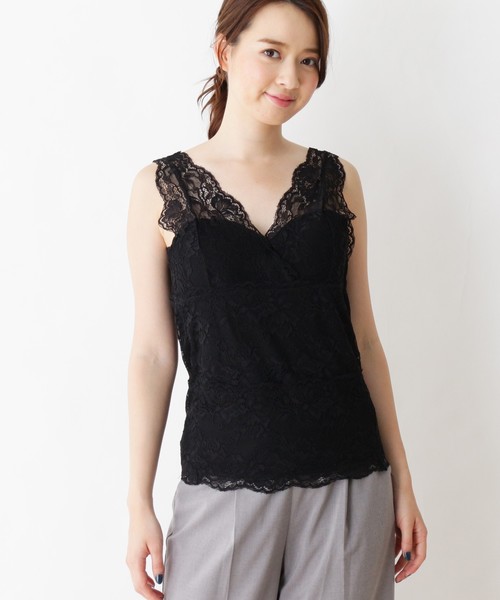 セール カップ付きレースタンクトップ タンクトップ Opaque Clip オペークドットクリップ のファッション通販 Zozotown