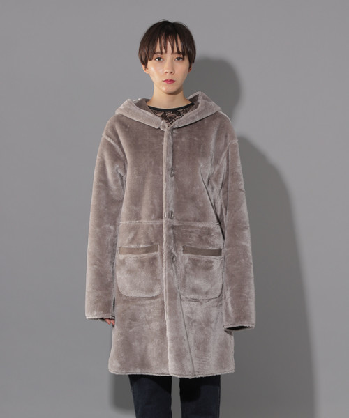 【かよ】ページボーイ*フェイクムートンコート PAGEBOY（ページボーイ）の「ボアフェイクムートンリバーシブルコート