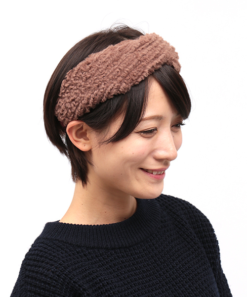 チチカカ（チチカカ）の「ファーねじれヘアバンド（ヘアバンド・レディース・ブラウン/グレー/アイボリー・FREE）」の9枚目の写真