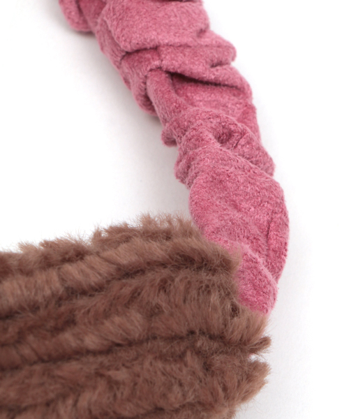 チチカカ（チチカカ）の「ファーねじれヘアバンド（ヘアバンド・レディース・ブラウン/グレー/アイボリー・FREE）」の7枚目の写真