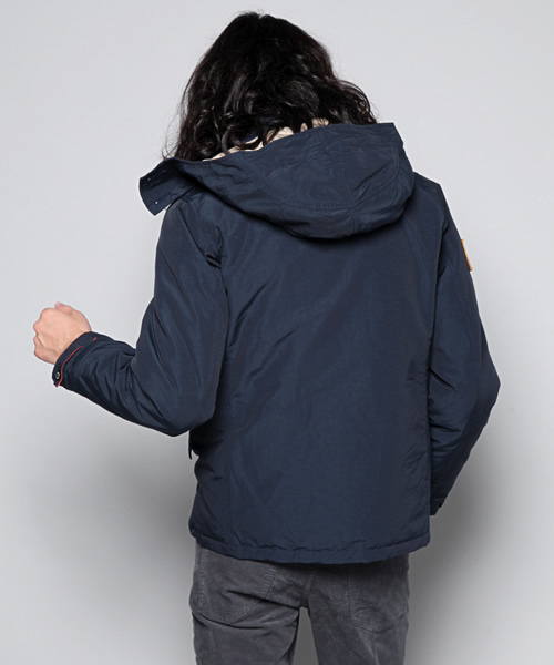 HYSTERIC GLAMOUR(ヒステリックグラマー)の「フーデッドJK(ダウンジャケット/コート・メンズ・ベージュ/オレンジ/ネイビー/ブラック・MEDIUM/SMALL/LARGE)」の6枚目の写真