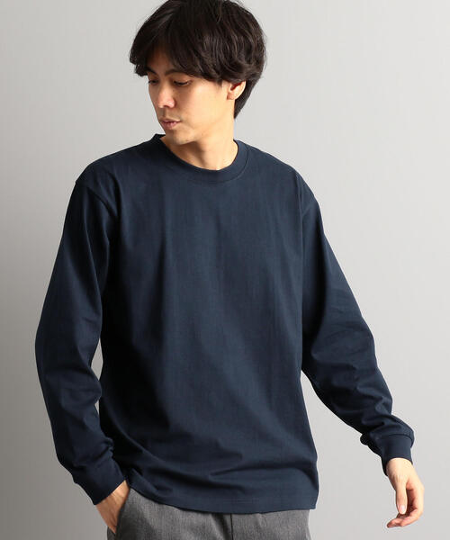 HANES（ヘインズ）の「別注【WEB限定】[ヘインズ] Hanes ★★ BEEFY ロングスリーブTシャツ /カットソー（Tシャツ/カットソー・メンズ・ホワイト/ブラック/グレー/ネイビー/ダークグレー・S/M/L）」の5枚目の写真