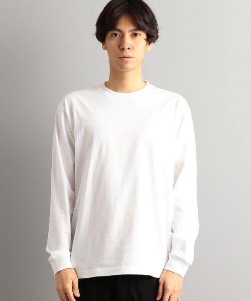 HANES（ヘインズ）の「別注【WEB限定】[ヘインズ] Hanes ★★ BEEFY ロングスリーブTシャツ /カットソー（Tシャツ/カットソー・メンズ・ホワイト/ブラック/グレー/ネイビー/ダークグレー・S/M/L）」の7枚目の写真