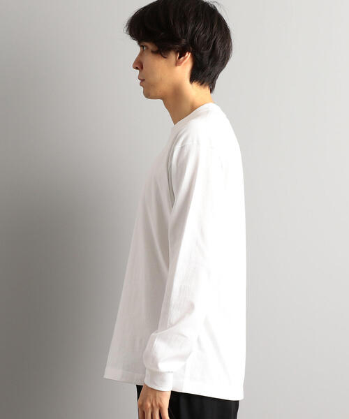 HANES（ヘインズ）の「別注【WEB限定】[ヘインズ] Hanes ★★ BEEFY ロングスリーブTシャツ /カットソー（Tシャツ/カットソー・メンズ・ホワイト/ブラック/グレー/ネイビー/ダークグレー・S/M/L）」の16枚目の写真