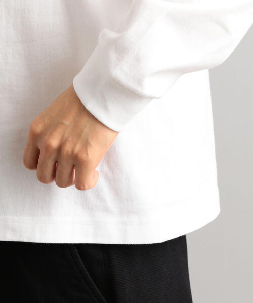 HANES（ヘインズ）の「別注【WEB限定】[ヘインズ] Hanes ★★ BEEFY ロングスリーブTシャツ /カットソー（Tシャツ/カットソー・メンズ・ホワイト/ブラック/グレー/ネイビー/ダークグレー・S/M/L）」の19枚目の写真