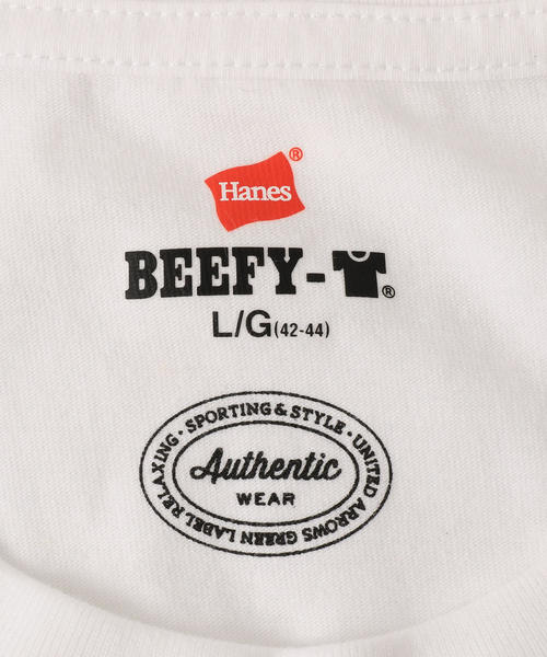HANES（ヘインズ）の「別注【WEB限定】[ヘインズ] Hanes ★★ BEEFY ロングスリーブTシャツ /カットソー（Tシャツ/カットソー・メンズ・ホワイト/ブラック/グレー/ネイビー/ダークグレー・S/M/L）」の22枚目の写真