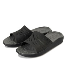 crocs クロックス LiteRide Slide 205183-0DD Black/SlateGrey