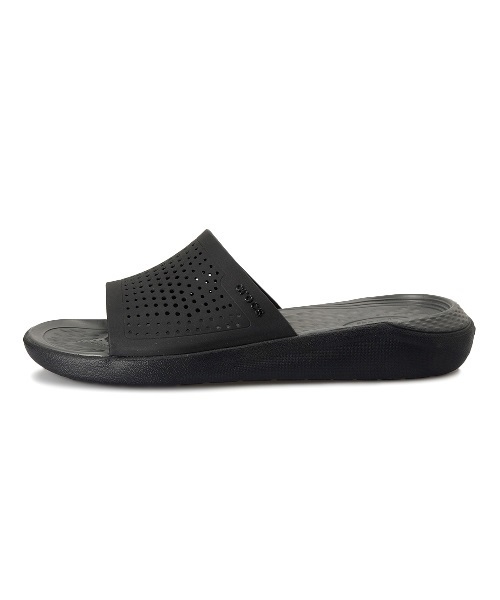 crocs(クロックス)の「crocs クロックス LiteRide Slide 205183-0DD Black/SlateGrey(サンダル・メンズ・ブラック・28.0cm/26.0cm/23.0cm/24.0cm/25.0cm/27.0cm/29.0cm/22.0cm)」の3枚目の写真