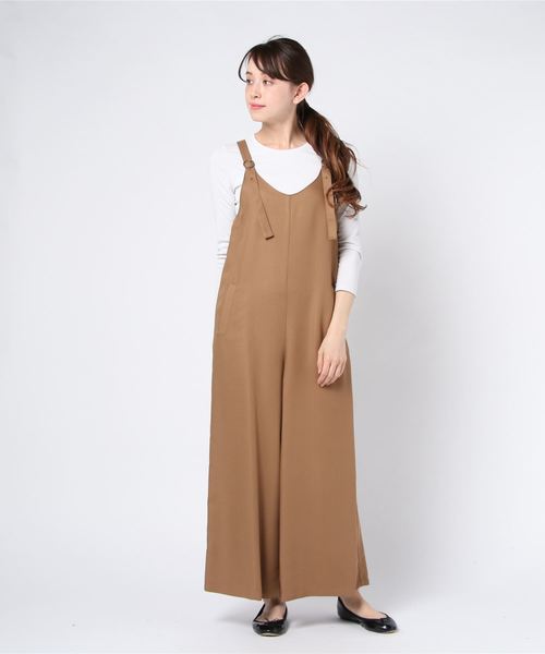 MUVEIL（ミュベール）の「【MUVEIL】ワイドサロペット MW91FP005