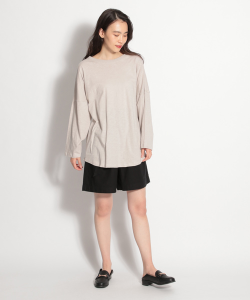 niko and...(ニコアンド)の「ベルト付きイージーショートパンツ(その他パンツ・レディース・ブラック/ベージュ/カーキ・MEDIUM/LARGE)」の4枚目の写真