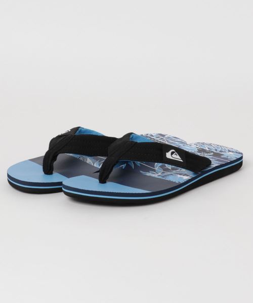 Quiksilver(クイックシルバー)の「ビーチサンダル QUIKSILVER MOLOKAI LAYBAC AQYL100784(サンダル・メンズ・ブラック/イエロー・26.0cm/27.0cm/28.0cm)」の2枚目の写真