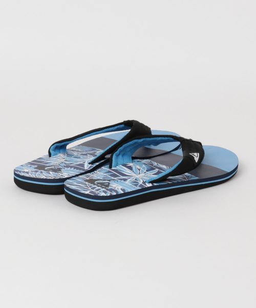 Quiksilver(クイックシルバー)の「ビーチサンダル QUIKSILVER MOLOKAI LAYBAC AQYL100784(サンダル・メンズ・ブラック/イエロー・26.0cm/27.0cm/28.0cm)」の3枚目の写真
