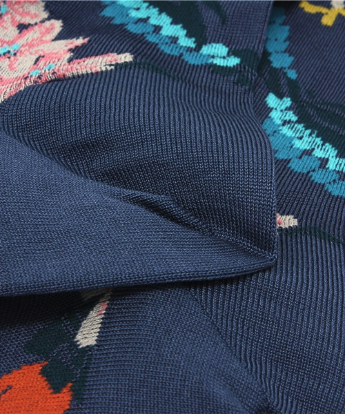 Demi-Luxe BEAMS(デミルクス ビームス)の「ANTIPAST / ウェルカムリースソックス(ソックス/靴下・レディース・グレー/ブルー・ONE SIZE)」の5枚目の写真