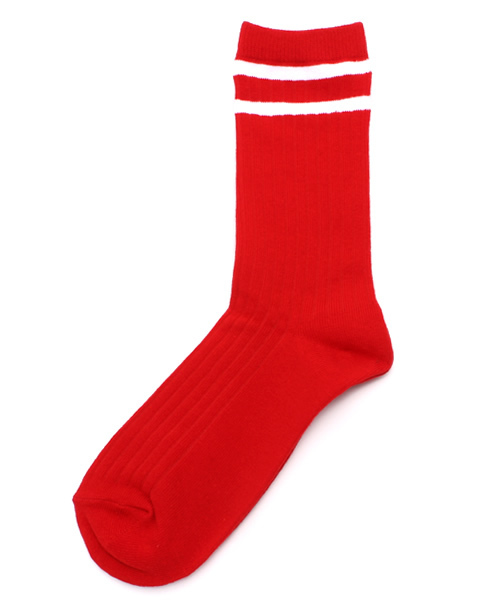 Another Edition(アナザーエディション)の「AE SKATER SKS Я(ソックス/靴下・レディース・ホワイト/レッド/ネイビー・フリー)」の3枚目の写真