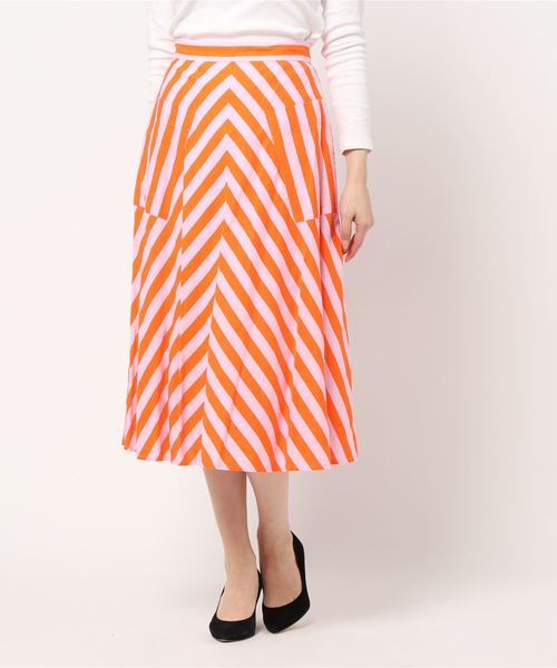 kate spade new york（ケイトスペード ニューヨーク）の「DECK STRIPE MIDI SKIRT（スカート）」 WEAR