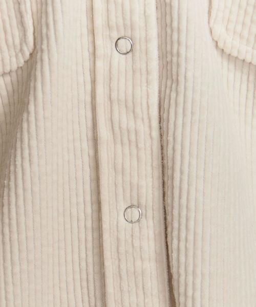 BEAUTY&YOUTH UNITED ARROWS（ビューティーアンドユースユナイテッドアローズ）の「BY コーデュロイシャツジャケット -ウォッシャブル-о（シャツ/ブラウス・レディース・オフホワイト/ライラック/ライム・FREE）」の22枚目の写真