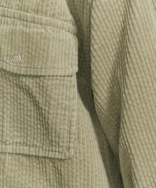 BEAUTY&YOUTH UNITED ARROWS（ビューティーアンドユースユナイテッドアローズ）の「BY コーデュロイシャツジャケット -ウォッシャブル-о（シャツ/ブラウス・レディース・オフホワイト/ライラック/ライム・FREE）」の11枚目の写真