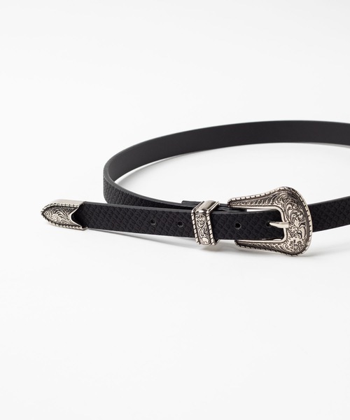 WEGO（ウィゴー）の「WEGO/ダブルバックルベルト（ベルト・レディース・ブラック/ベージュ/ブラック系その他・FREE）」の4枚目の写真