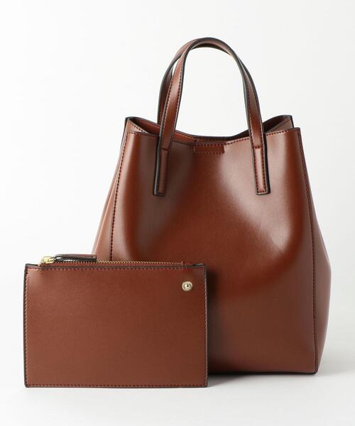 45Rスマイル 山の２wayトートバッグ 茶×カーキ ショルダー×ハンド Sandinista（サンディニスタ）の「AW19 Shoulder Bag / ナイロン