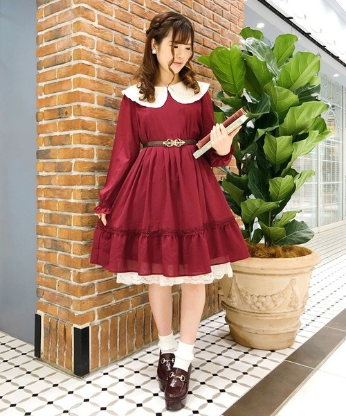 フォクシー♡襟刺繍 ワンピース フォクシー♡襟刺繍 ワンピース