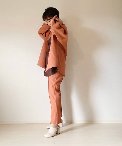 LHELBIE（レルビエ）の「【tomoka×LHELBIE】メルトン風CPOシャツジャケット（その他アウター・レディース・ブラック/ベージュ/ピンク/グリーン・M）」の18枚目の写真