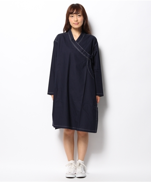BEAMS BOY(ビームスボーイ)の「◎BEAMS BOY / ダンプ メディカル ワンピース(ワンピース・レディース・ベージュ/ネイビー・ONE SIZE)」の3枚目の写真