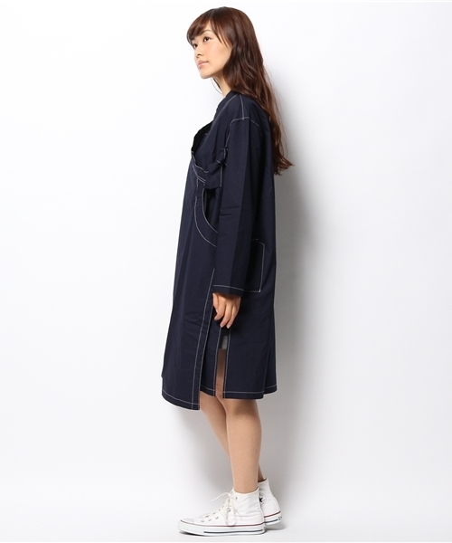 BEAMS BOY(ビームスボーイ)の「◎BEAMS BOY / ダンプ メディカル ワンピース(ワンピース・レディース・ベージュ/ネイビー・ONE SIZE)」の4枚目の写真