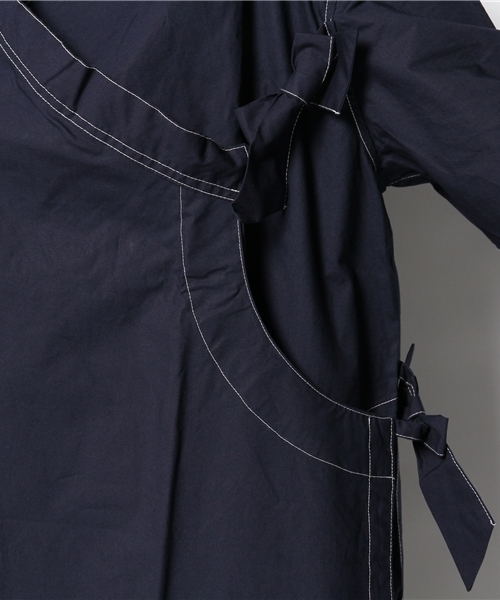 BEAMS BOY(ビームスボーイ)の「◎BEAMS BOY / ダンプ メディカル ワンピース(ワンピース・レディース・ベージュ/ネイビー・ONE SIZE)」の10枚目の写真