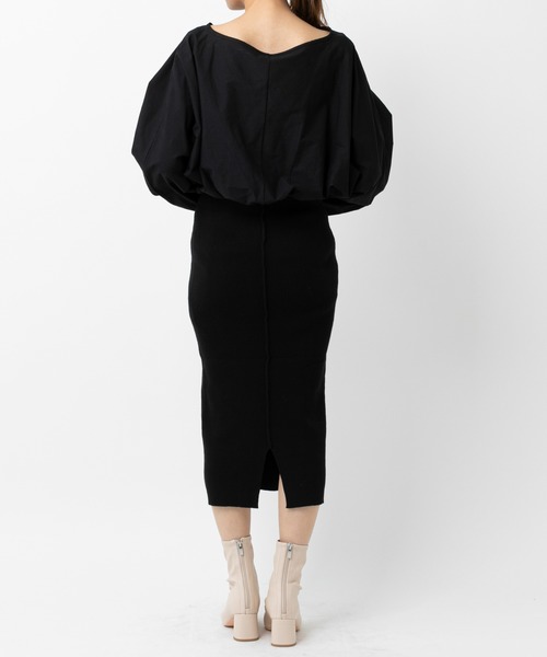 mystic（ミスティック）の「バルーンプルオーバーセットワンピース /セットアップ（ワンピース・レディース・グレー/ブラック/ベージュ・FREE）」の6枚目の写真