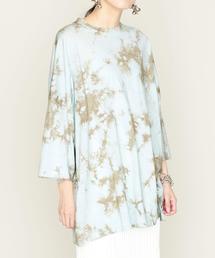 ASTRAET | ＜ASTRAET（アストラット）＞タイダイ クルーネック 7分袖 BIG Tシャツ†(Tシャツ/カットソー)