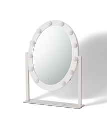 ハリウッドミラー ラウンド　女優ライト　鏡　ミラー　シルバー　フランフラン好き ハリウッドミラー ラウンド 女優ライト 鏡 ミラー シルバー