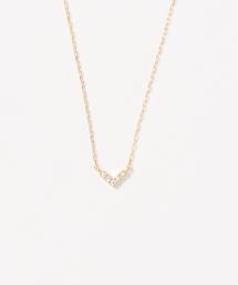 【コンアフェット】　K10ダイヤラインネックレス　イエローゴールド K10ダイヤデザインネックレス（ネックレス）｜con affetto(original