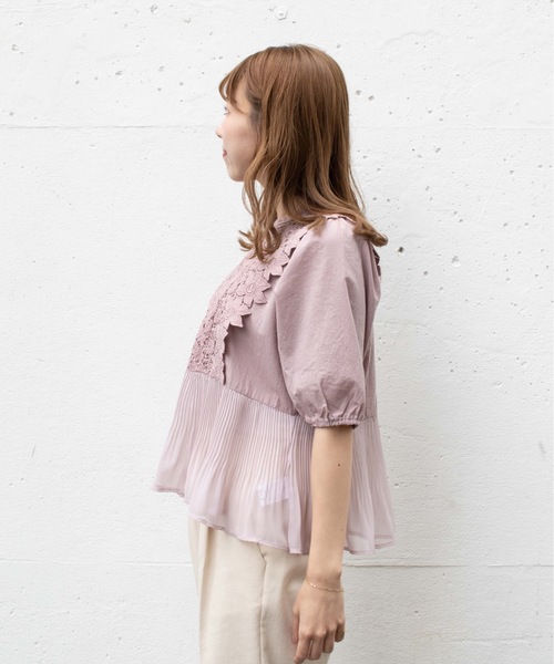 flower（フラワー）の「リトルガーデンブラウス（シャツ/ブラウス・レディース・ホワイト/ピンク/ブルー・FREE）」の22枚目の写真