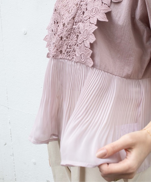 flower（フラワー）の「リトルガーデンブラウス（シャツ/ブラウス・レディース・ホワイト/ピンク/ブルー・FREE）」の21枚目の写真