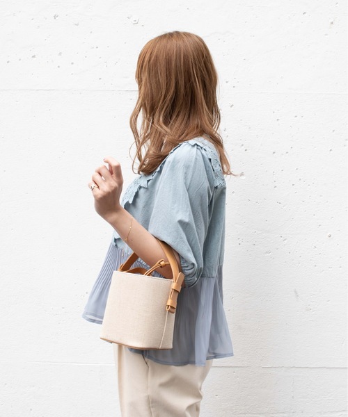 flower（フラワー）の「リトルガーデンブラウス（シャツ/ブラウス・レディース・ホワイト/ピンク/ブルー・FREE）」の13枚目の写真