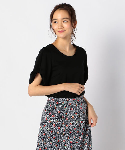 NOLLEY’S（ノーリーズ）の「[新色追加]ポンチ袖タックカットブラウス（シャツ/ブラウス・レディース・オフホワイト/オレンジ/ラベンダー/ネイビー/ミント/ブラック・36/38）」の3枚目の写真