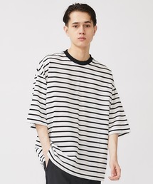 【STUDIOUS】GLOSSY ボーダーTシャツ